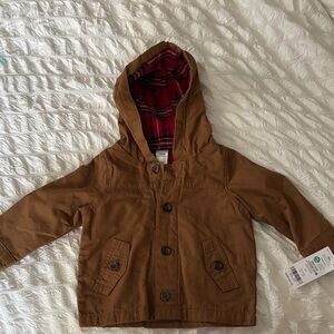 Carter's Brown Hooded Jean Jacket for Kids